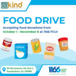 1166 Federal Credit Union Seeks Food Drive Donations for CU Kind Day